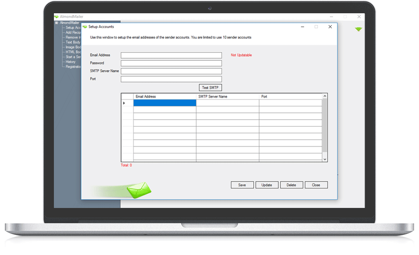 Almond Mailer Account Setup