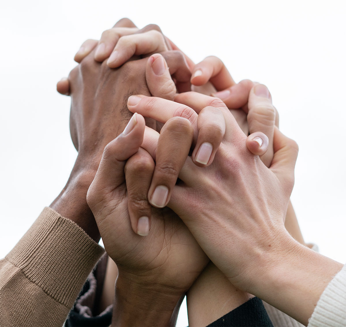 Close Up People Holding Hands