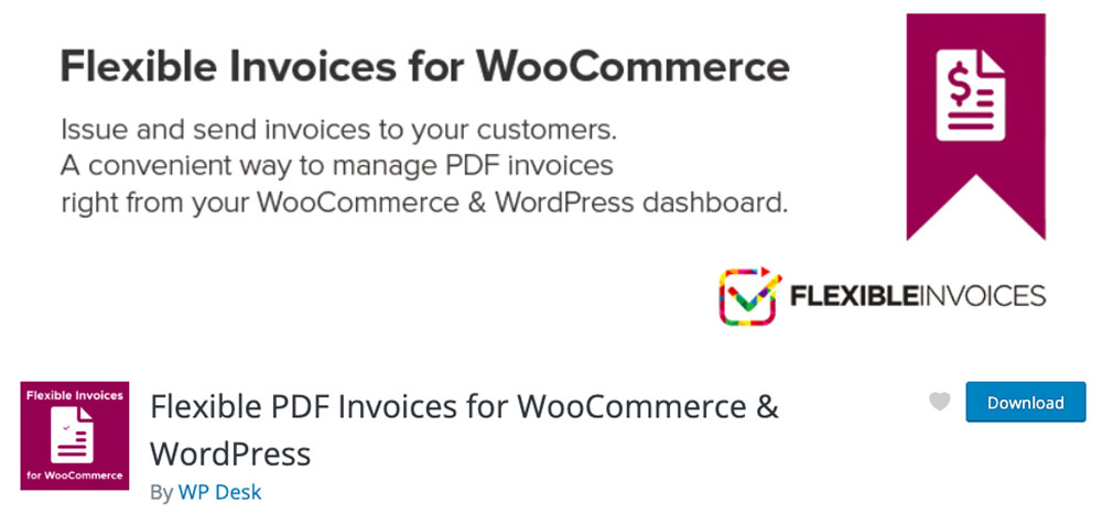 Flexible PDF Invoices for WooCommerce