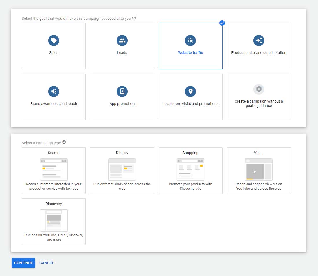 Google Ads Campaign Types