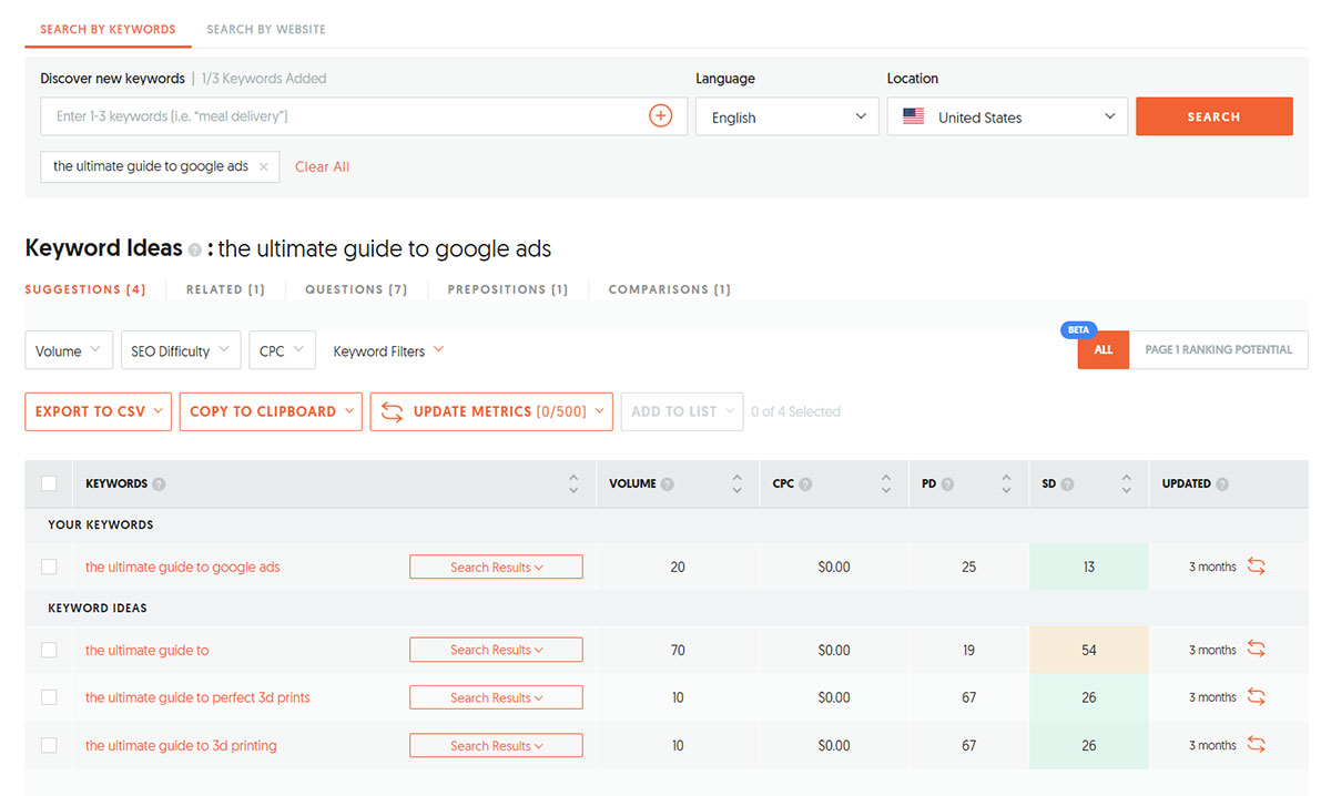 Keyword Research