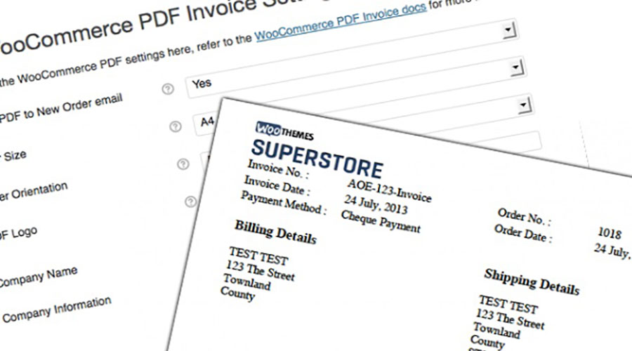PDF Invoices WooCommerce