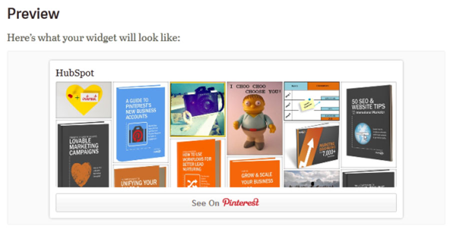 Pinterest Widget