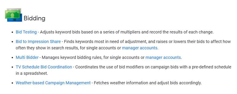 Google Ads Scripts Bidding