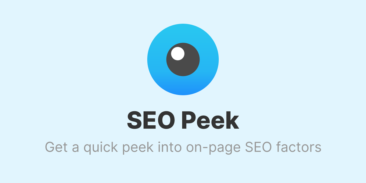 SEO Peek Chrome Extension