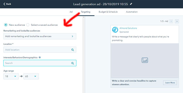 HubSpot Ad Targeting