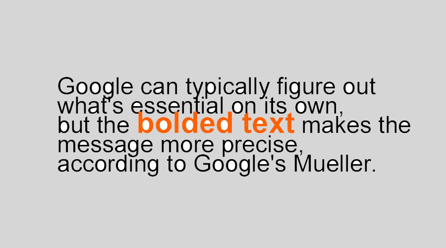 Bolded Text and SEO