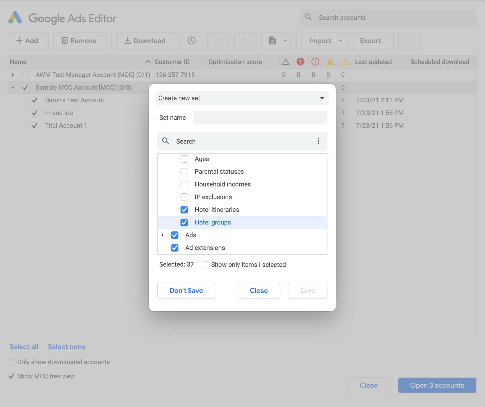 Google Ads Editor