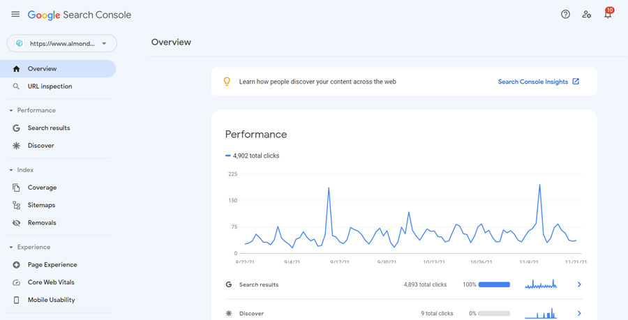 Google Search Console New Design