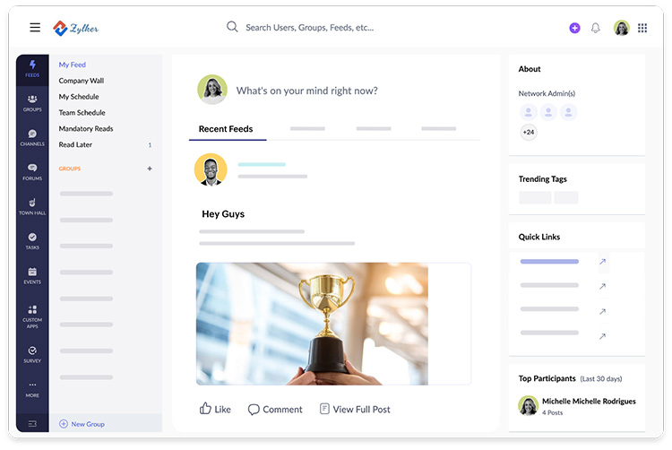 Digital Workplace Software - Zoho Connect