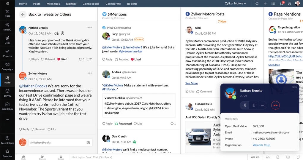 Zoho CRM Plus Multichannel